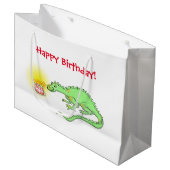Dragon verjaardagstaart large cadeautasje (Voorkant Gekanteld)