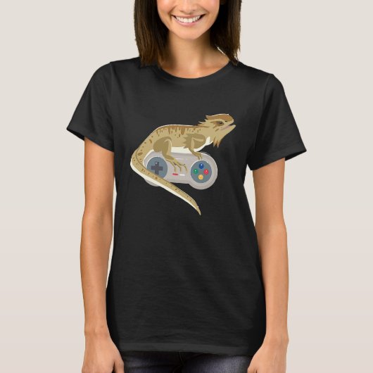 Dragon Video Game Controller Retiles Game T-shirt (Voorkant)