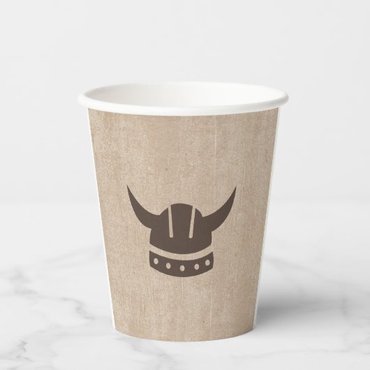 Dragon & Viking Paper Cup Papieren Bekers (Voorkant)