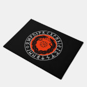 Dragon Viking Rune Bescherming Deurmat (Schuin)