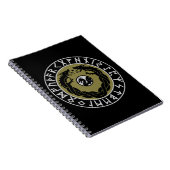 Dragon Viking Rune Bescherming Notitieboek (Rechterzijde)