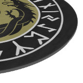 Dragon Viking Rune Bescherming Snijplank (Hoek)