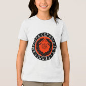Dragon Viking Rune Bescherming Tri-Blend Shirt (Voorkant)