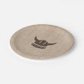 Dragon & Viking Verjaardag Papier Bord (Gekanteld)