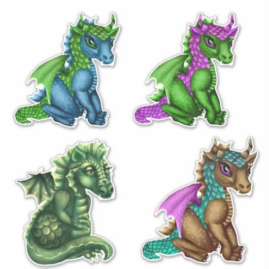 Dragon Vinyl Custom Sticker (Voorkant)