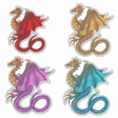 Dragon Vinyl Custom Sticker (Voorkant)