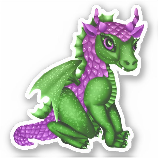 Dragon Vinyl Custom Sticker (Voorkant)