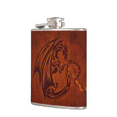 Dragon Vinyl Wrapped Flask Heupfles (Links)