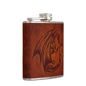 Dragon Vinyl Wrapped Flask Heupfles (Rechts)