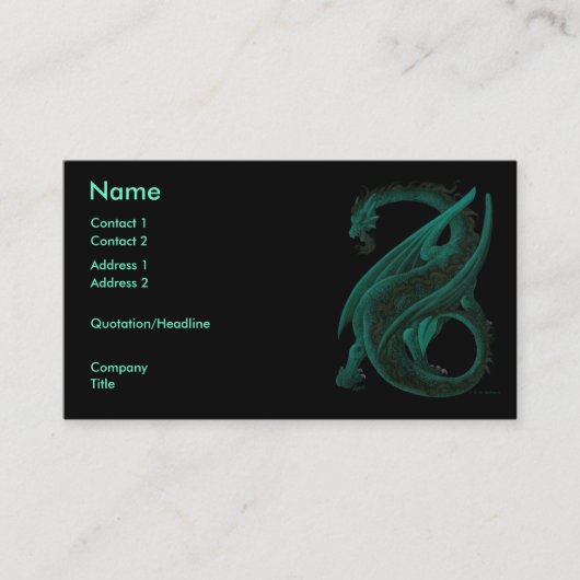 Dragon Visitekaartje (Voorkant)
