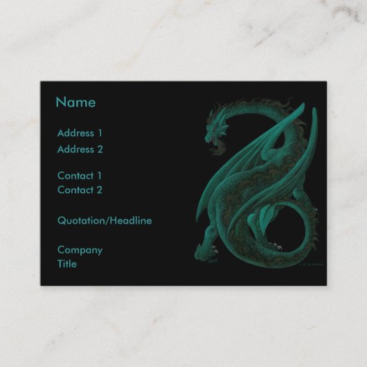 Dragon Visitekaartje (Voorkant)