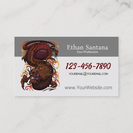 Dragon Visitekaartje (Achterkant)