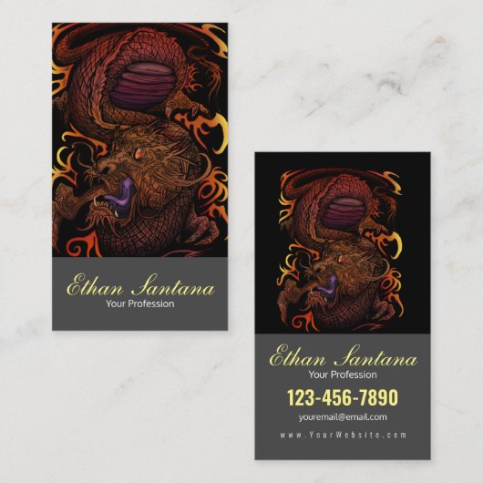 Dragon Visitekaartje (Voorkant / Achterkant)