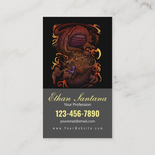 Dragon Visitekaartje (Achterkant)