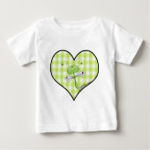 Dragon Vlieg in groen gingham hart (Voorkant)