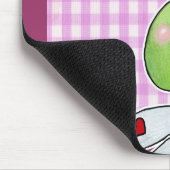 Dragon Vlieg op Pink Gingham Muismat (Hoek)