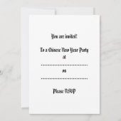 Dragon volledige kleurenuitnodiging kaart (Achterkant)