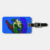 Dragon voor het overslaan van los surfende draak bagagelabel (Voorkant horizontaal)