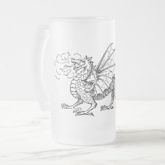 Dragon vooraf instellen matglas bierpul (Voorkant links)