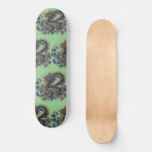 Dragon voorgebouwd compleet groen skateboard (Voorkant)
