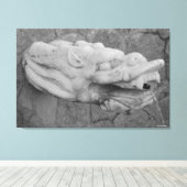 Dragon Vountain Stretched Canvas Print (Insitu (Houten vloer))