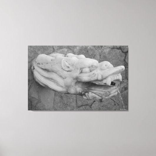 Dragon Vountain Stretched Canvas Print (Voorkant)