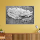 Dragon Vountain Stretched Canvas Print (Insitu (Woonkamer))