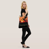 Dragon vs Knight Inspirerend Motivatie Tote Bag (Op model)