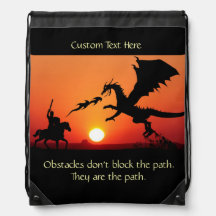 Dragon vs Knight Inspirerend Motivatie