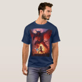 Dragon vs. Knight T-shirt (Voorkant volledig)