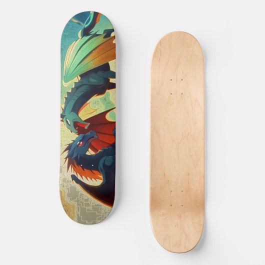 Dragon vs Pegasus  Persoonlijk Skateboard (Voorkant)