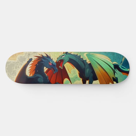 Dragon vs Pegasus  Persoonlijk Skateboard (Horizontaal)
