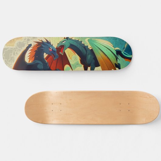 Dragon vs Pegasus  Persoonlijk Skateboard (Horizontaal)