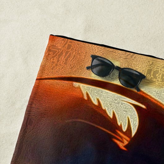 Dragon vs Pegasus  Strandlaken (In situ)