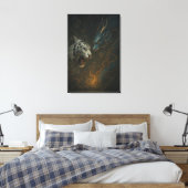 Dragon vs White Tiger – Mystical Fantasy Wall Art  Canvas Afdruk (Insitu (Slaapkamer))