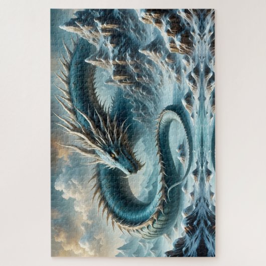 Dragon wakes up in an icy world legpuzzel (Verticaal)