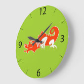 Dragon Wall Clock Grote Klok (Hoek)