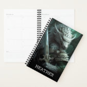 Dragon Warrior Fantasy Monogram Planner (Display)