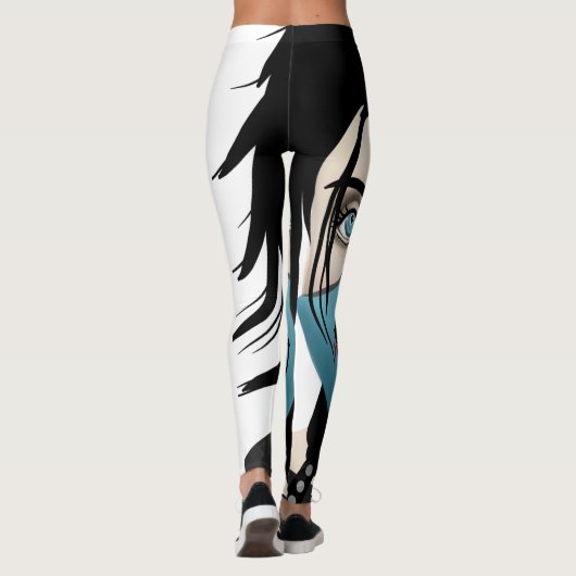 Dragon Warrior Girl Leggings (Achterkant)