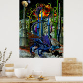 Dragon Wars: De horlogetoren fantastische kunst Poster (Keuken)