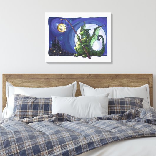 Dragon Watch Art Canvas Afdruk (Insitu (Slaapkamer))