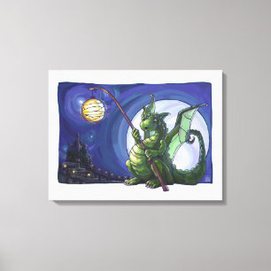 Dragon Watch Art Canvas Afdruk