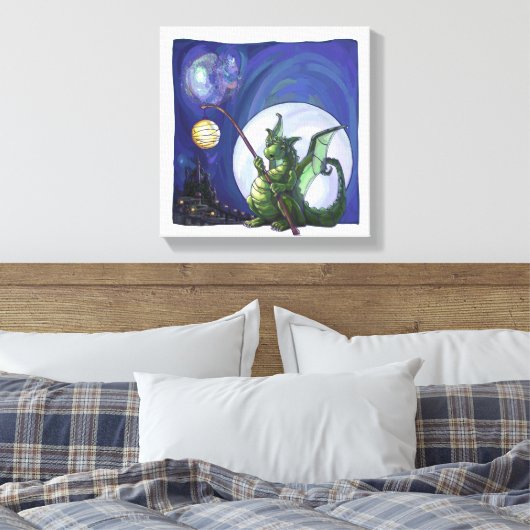 Dragon Watch Art Canvas Afdruk (Insitu (Slaapkamer))