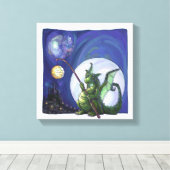 Dragon Watch Art Canvas Afdruk (Insitu (Houten vloer))