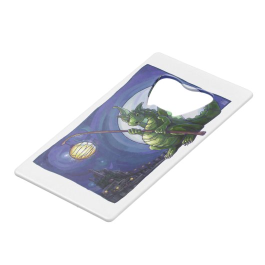 Dragon Watch Art Creditkaart Flessenopener (Achterkant Gekanteld)