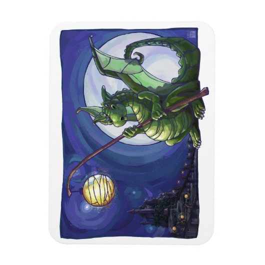 Dragon Watch Art Magneet (Verticaal)