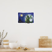 Dragon Watch Art Poster (Keuken)