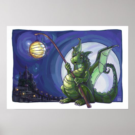 Dragon Watch Art Poster (Voorkant)