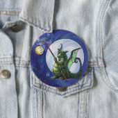 Dragon Watch Art Ronde Button 4,0 Cm (In situ)