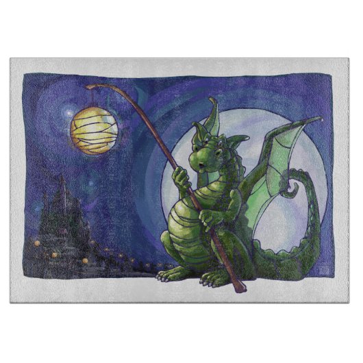 Dragon Watch Art Snijplank (Voorkant)